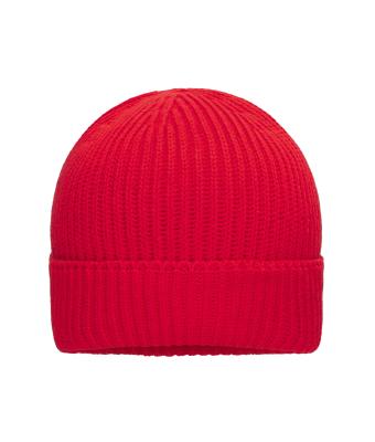 Unisexe Bonnet d’hiver coton bio   OCS Standard Rouge 11793