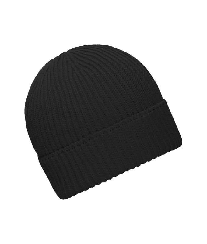 Unisex Cotton Winter Beanie OCS Standard Black 11793