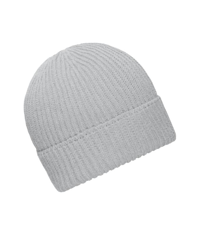 Unisex Cotton Winter Beanie OCS Standard Light-grey-melange 11793