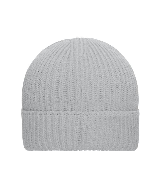 Unisex Cotton Winter Beanie OCS Standard Light-grey-melange 11793