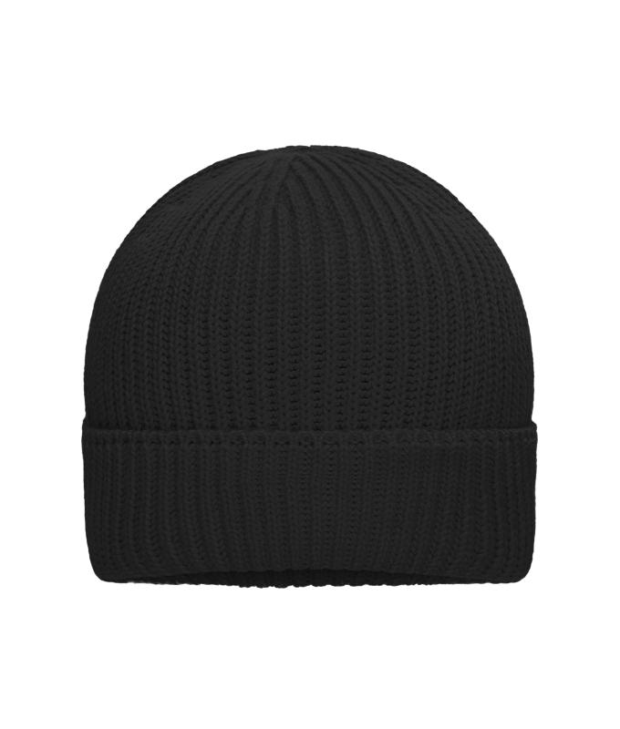 Unisex Cotton Winter Beanie OCS Standard Black 11793