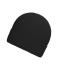 Unisex Organic Cotton Winter Beanie   OCS Standard Black 11793