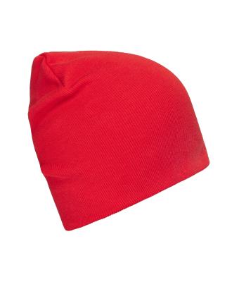 Unisex Bio Cotton Casual Beanie Red 11828