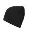 Unisex Bio Cotton Casual Beanie Zwart 11828
