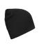 Unisex Bio Cotton Casual Beanie Zwart 11828