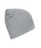 Unisexe Bonnet décontracté coton bio Gris-clair-mélange 11828