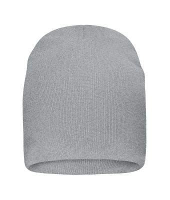 Unisexe Bonnet décontracté coton bio Gris-clair-mélange 11828