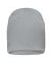 Unisexe Bonnet décontracté coton bio Gris-clair-mélange 11828