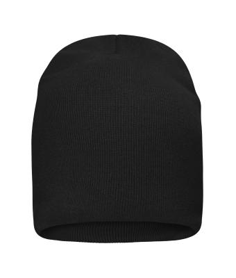 Unisex Cotton Casual Beanie   OCS Standard Black 11828