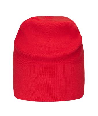 Unisex Cotton Casual Beanie   OCS Standard Red 11828