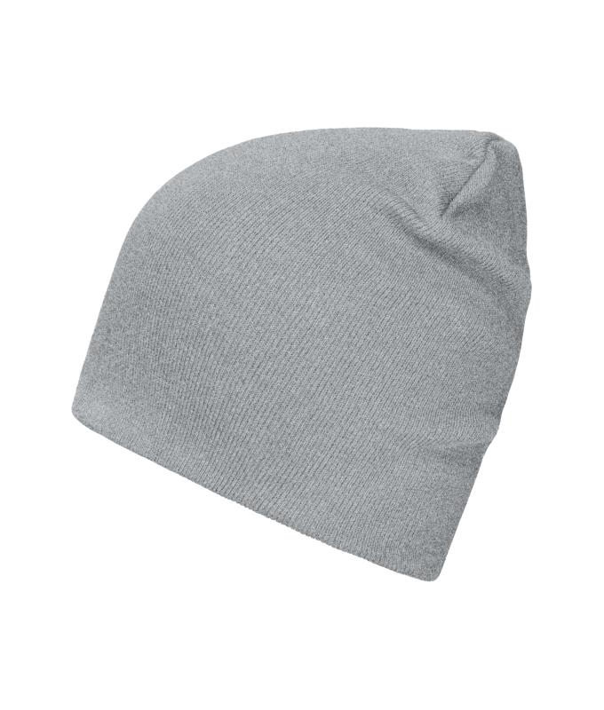 Unisex Cotton Casual Beanie OCS Standard Light-grey-melange 11828
