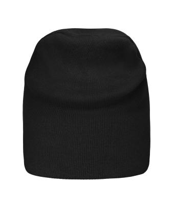 Unisex Organic Cotton Casual Beanie   OCS Standard Black 11828