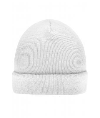 Unisexe Bonnet tricot Blanc 7797