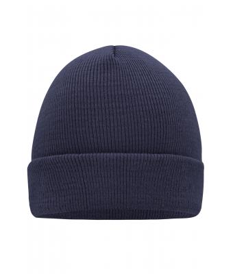 Unisexe Bonnet tricot Marine-foncé 7797