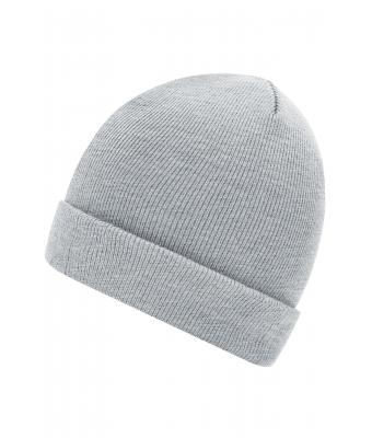 Unisexe Bonnet tricot Gris-clair-mélange 7797