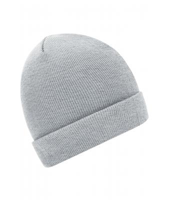 Unisexe Bonnet tricot Gris-clair-mélange 7797