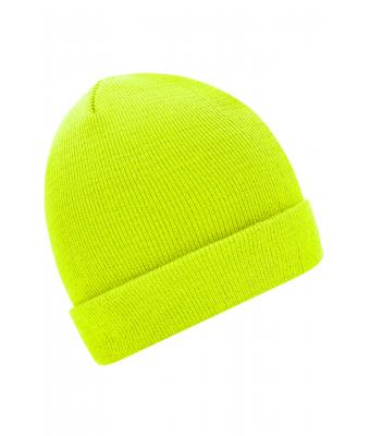 Unisexe Bonnet tricot Jaune-vif 7797