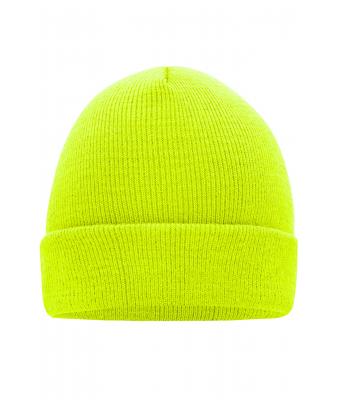Unisexe Bonnet tricot Jaune-vif 7797