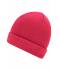 Unisexe Bonnet tricot Rose-vif 7797