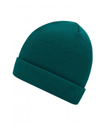 Unisexe Bonnet tricot Vert-foncé 7797