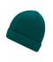 Unisexe Bonnet tricot Vert-foncé 7797
