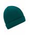 Unisexe Bonnet tricot Vert-foncé 7797