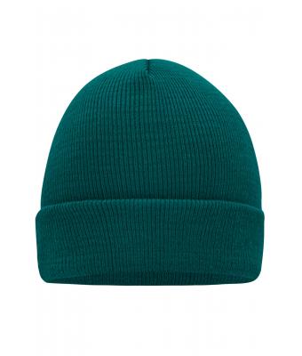 Unisexe Bonnet tricot Vert-foncé 7797