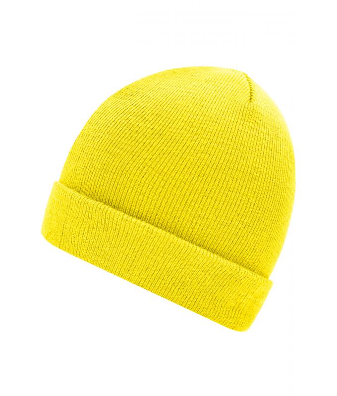 Unisex Knitted Cap Yellow 7797