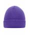 Unisex Knitted Cap Donkerpaars 7797