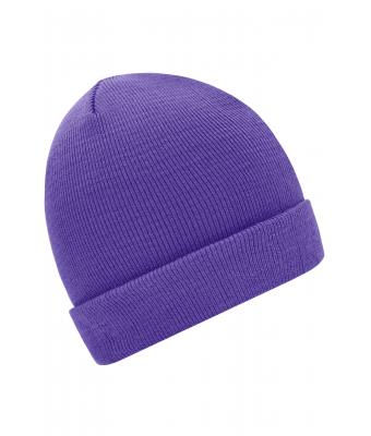 Unisex Knitted Cap Donkerpaars 7797