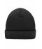 Unisex Knitted Cap Zwart 7797