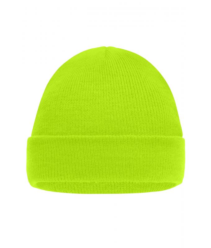 Kids Knitted Cap for Kids Neon-yellow 7798