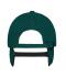 Unisex 6 Panel Fleece Cap with Earflaps Dark-green 7800