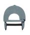 Unisex 6 Panel Fleece Cap with Earflaps Grey 7800