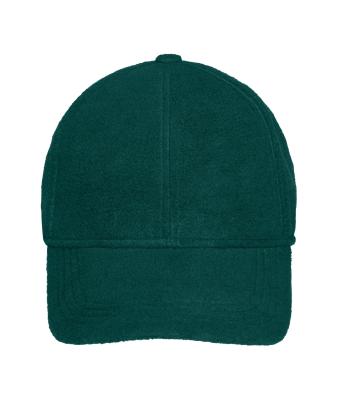 Unisexe Casquette 6 panneaux avec cache-oreilles Vert-foncé 7800