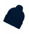 Unisex Knitted Cap with Pompon Navy 7804