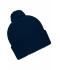 Unisex Knitted Cap with Pompon Navy 7804