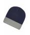 Unisex Knitted Cap Navy/grijs 7805
