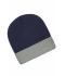 Unisex Knitted Cap Navy/grijs 7805