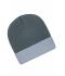 Unisex Knitted Cap Donkergrijs/lichtgrijs 7805