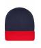 Unisex Knitted Cap Navy/rood 7805