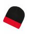 Unisex Knitted Cap Black/red 7805