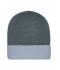 Unisex Knitted Cap Donkergrijs/lichtgrijs 7805