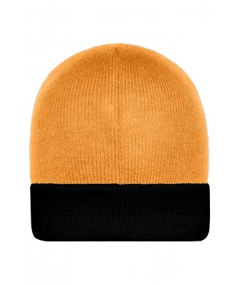 Unisex Knitted Cap Oranje/zwart 7805