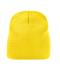 Unisexe Bonnet sans revers Jaune 7807