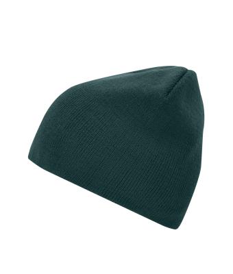 Unisexe Bonnet sans revers Vert-foncé 7807