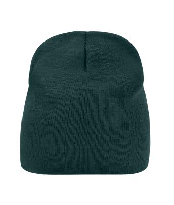 Unisexe Bonnet sans revers Vert-foncé 7807