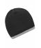 Unisex Beanie with Contrasting Border Grijs-melange/lichtgrijs-melange 7808