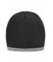 Unisex Beanie with Contrasting Border Grijs-melange/lichtgrijs-melange 7808