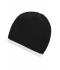 Unisex Beanie with Contrasting Border Zwart/wit 7808